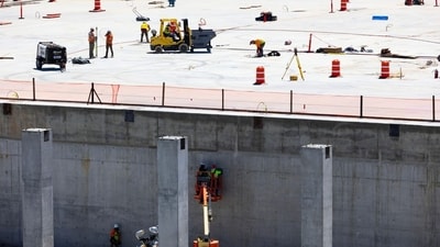 Construction of Micron Technology’s new semiconductor factory in Boise, Idaho, last year after it received $6.1 billion in Chips Act funding. Construction of Micron Technology’s new semiconductor factory in Boise, Idaho, last year after it received $6.1 billion in Chips Act funding.