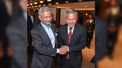 Jaishankar is on a visit to Singapore. During his visit, Jaishankar will meet Singapore's leadership as part of the regular exchanges between our two countries, according to the Ministry of External Affairs release. (X/@DrSJaishankar) Jaishankar is on a visit to Singapore. During his visit, Jaishankar will meet Singapore's leadership as part of the regular exchanges between our two countries, according to the Ministry of External Affairs release. (X/@DrSJaishankar)