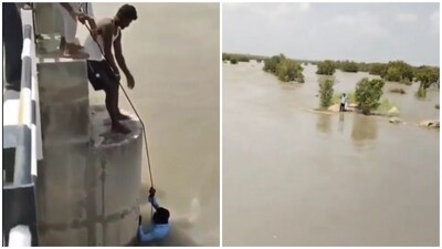 Several videos of the incident have gone viral on social media, showing how the man was rescued by locals. (Screengrab/X/@HateDetectors) Several videos of the incident have gone viral on social media, showing how the man was rescued by locals. (Screengrab/X/@HateDetectors)
