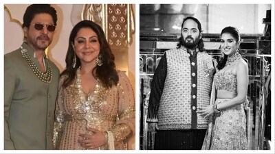 Shah Rukh Khan has shared wedding anniversary wishes for Anant Ambani and Radhika Merchant. Shah Rukh Khan has shared wedding anniversary wishes for Anant Ambani and Radhika Merchant.
