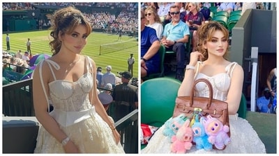 Urvashi Rautela attends the Wimbledon championship. Urvashi Rautela attends the Wimbledon championship.