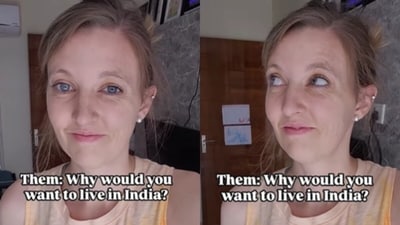 An Instagram reel showed an American woman's love for life in India. (Instagram/kristenfischer3) An Instagram reel showed an American woman's love for life in India. (Instagram/kristenfischer3)