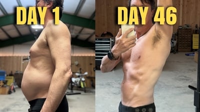 Cody, a 56-year-old influencer, went from 209 lbs (95 kg) to 183.8 lbs (83 kg) in 46 days using AI. Cody, a 56-year-old influencer, went from 209 lbs (95 kg) to 183.8 lbs (83 kg) in 46 days using AI.