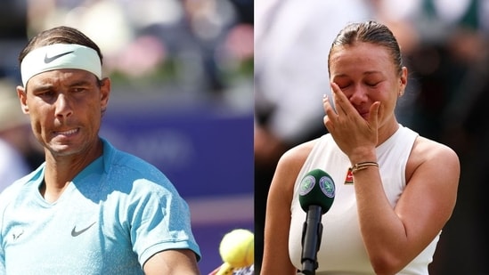 Rafael Nadal sent his support to Amanda Anisimova. (AFP)