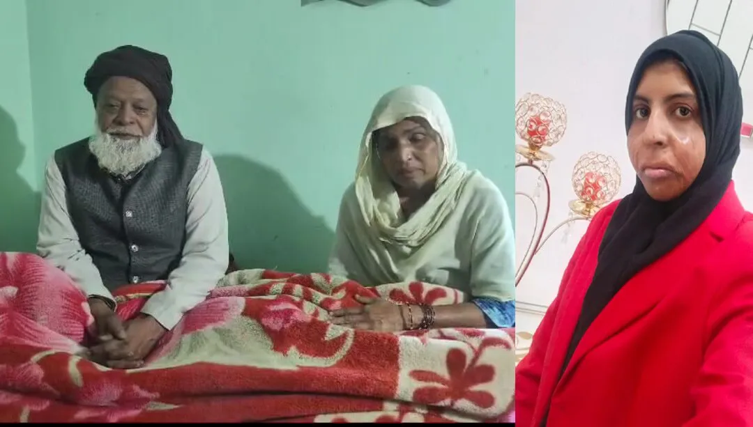 Shahzadi Khan (right) and her parents. (HT file photo) Shahzadi Khan (right) and her parents. (HT file photo)