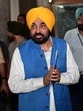 Chief minister Bhagwant Mann arriving to attend the proceedings on the third day of the Punjab assembly special session in Chandigarh on Monday. (Ravi Kumar/HT)
