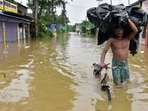 The water levels at Ghatal point has become stagnant, gradually bringing relief in the flood-affected areas.
