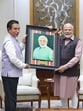 Mizoram chief minister Lalduhoma meets Prime Minister Narendra Modi at the PM’s residence in Delhi on Monday.