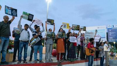 Citizens hold protest against Pavana River rejuvenation project