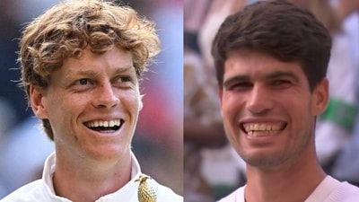 Jannik Sinner poked fun at Carlos Alcaraz. (AFP/Instagram) Jannik Sinner poked fun at Carlos Alcaraz. (AFP/Instagram)