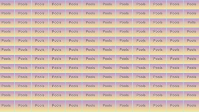 Can you find the word 'polls' hidden in a sea of 'pools'? Can you find the word 'polls' hidden in a sea of 'pools'?