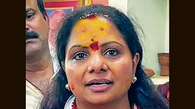 BRS MLC K Kavitha slammed her family and party leaders’ cohort for their silence on the alleged derogatory comments made by prominent other backward classes (OBC) leader and member of the legislative council (MLC) Teenmaar Mallana against her. (ANI) BRS MLC K Kavitha slammed her family and party leaders’ cohort for their silence on the alleged derogatory comments made by prominent other backward classes (OBC) leader and member of the legislative council (MLC) Teenmaar Mallana against her. (ANI)