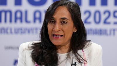 Canadian foreign minister Anita Anand speaks during an interview at Kuala Lumpur, Malaysia, on July 10. (REUTERS) Canadian foreign minister Anita Anand speaks during an interview at Kuala Lumpur, Malaysia, on July 10. (REUTERS)