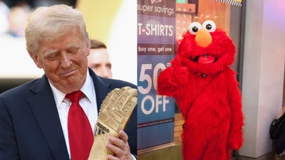 The Elmo X account trolled Donald Trump on Sunday (AP and Unsplash) The Elmo X account trolled Donald Trump on Sunday (AP and Unsplash)