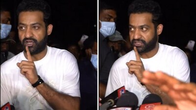 Jr NTR reprimanded his fans for chanting his name at veteran actor Kota Srinivasa Rao's funeral. Jr NTR reprimanded his fans for chanting his name at veteran actor Kota Srinivasa Rao's funeral.