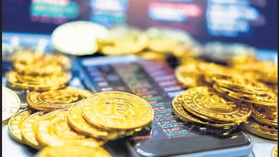 New virtual money concept, Gold Bitcoins ( btc ) is Digital crypto-currency use blockchain Technology for (Getty Images/iStockphoto) New virtual money concept, Gold Bitcoins ( btc ) is Digital crypto-currency use blockchain Technology for (Getty Images/iStockphoto)
