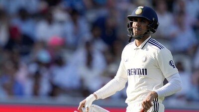India's batter Shubman Gill walks off the field after his dismissal during the fourth day of the third Test match between India and England, at the Lord's Cricket Ground, in London (PTI) India's batter Shubman Gill walks off the field after his dismissal during the fourth day of the third Test match between India and England, at the Lord's Cricket Ground, in London (PTI)