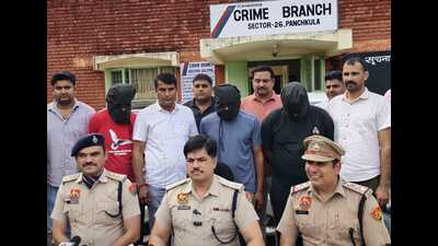 Two other accused, Sukhjeet Singh, 33, from Hoshiarpur, Punjab, and Sukhbir Singh, 29, from Kiratpur, Rupnagar, were already arrested on July 7. (HT)
