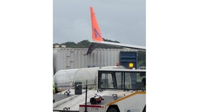 The aircraft is currently undergoing a thorough inspection, said Akasa Air. (HT Photo) The aircraft is currently undergoing a thorough inspection, said Akasa Air. (HT Photo)