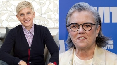 Ellen Degeneres has supporting Rosie O'Donnell in her ongoing feud with American President Donald Trump