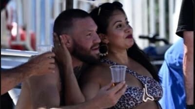 Conor McGregor with the mystery woman Conor McGregor with the mystery woman