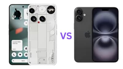 Which smartphone should you buy for Rs. 80000? Nothing Phone 3 or the iPhone 16? Check the comparison to know. (Nothing/ Apple)