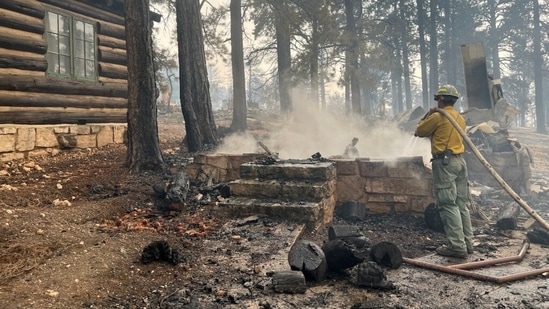 Arizona Governor Katie Hobbs has demanded an independent investigation of the management of the Dragon Bravo Fire because the federal government chose to handle the fire as a controlled burn "during the driest, hardest part of the Arizona summer," even though it was triggered by lightning.(via REUTERS)