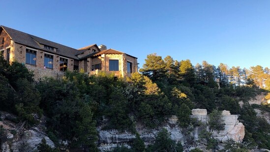 The Grand Canyon Lodge initially opened its doors in 1928. However, it a&nbsp;cigarette fire destroyed it a few years later, and it was reconstructed&nbsp;in 1937.&nbsp;(AP)