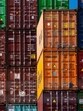 (FILES) Stacks of shipping containers sit at the Port of Baltimore in Baltimore, Maryland, on March 31, 2025. (AFP)