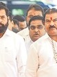After Buldhana MLA Sanjay Gaikwad (next to deputy CM Eknath Shinde) was caught on video assaulting a canteen worker over allegedly stale food, and social justice minister Sanjay Shirsat (right) was seen sitting beside what appeared to be bundles of cash in a viral clip, the Shiv Sena chief pulled up his MLAs for repeatedly courting controversy and damaging the Sena’s public image. (PTI)