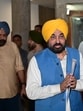 Chief minister Bhagwant Singh Mann during the 3rd day of Punjab assembly session in Chandigarh on Monday. (Ravi Kumar/HT)