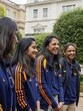 King Charles III interacts with Indian women’s cricket team. (PTI)
