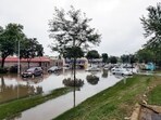 Torrential rain inundated parts of New York, New Jersey, Pennsylvania and Maryland on Monday night.