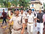 Balasore: Police personnel investigate after a female student allegedly set herself on fire over sexual harassment at Fakir Mohan (Autonomous) College, in Balasore district, Odisha, Saturday, July 12, 2025. Balasore: Police personnel investigate after a female student allegedly set herself on fire over sexual harassment at Fakir Mohan (Autonomous) College, in Balasore district, Odisha, Saturday, July 12, 2025.