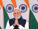 Prime Minister Narendra Modi during an interaction with Group Captain Shubhanshu Shukla on June 28.