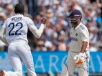 England's Jofra Archer celebrates the wicket of India's Rishabh Pant. England's Jofra Archer celebrates the wicket of India's Rishabh Pant.