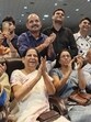 Shubhanshu's mother, Asha Shuka and father, Shambhu Dayal Shukla, was overwhelmed and had tears of joy seeing her son's spacecraft successfully splash off in the California sea, during the welcome event at CMS Kanpur Road Campus in Lucknow, on Tuesday. (Deepak Gupta/HT Photo)