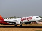A SpiceJet passenger Boeing 737-800 aircraft 