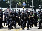 Pentagon spokesperson thanked National Guard troops "who stepped up to answer the call, the lawlessness in Los Angeles is subsiding". Pentagon spokesperson thanked National Guard troops "who stepped up to answer the call, the lawlessness in Los Angeles is subsiding".