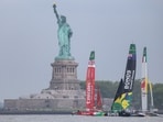 A Clean Statue of Liberty movement emerged on Monday