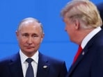 US President Donald Trump and Russia's President Vladimir Putin are seen during the G20 leaders summit in Buenos Aires, Argentina November 30, 2018