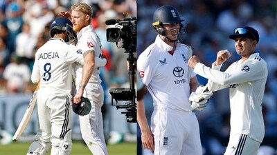 Ben Stokes consoled Ravindra Jadeja after India's defeat, and also had a message for Shubman Gill. Ben Stokes consoled Ravindra Jadeja after India's defeat, and also had a message for Shubman Gill.