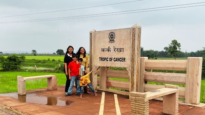 The author and family at The Tropic of Cancer (Hindustan Times)