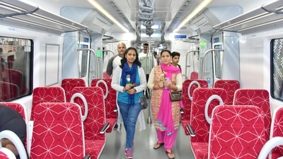 The Namo Bharat corridor connects Delhi, Ghaziabad, and Meerut through 11 stations. (File Image/HT Photo)