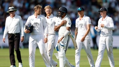 Ravichandran Ashwin tips his hat to Joe Root and Zak Crawley for their gesture towards Mohammed Siraj (Action Images via Reuters)