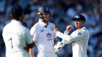 England's Zak Crawley clashes with India's Shubman Gill (Action Images via Reuters)