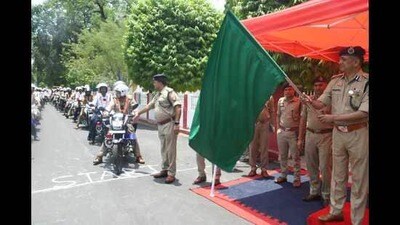 City police commissioner Amrendra Kumar Sengar flagging off 42 Racer Mobile units in June (File) City police commissioner Amrendra Kumar Sengar flagging off 42 Racer Mobile units in June (File)