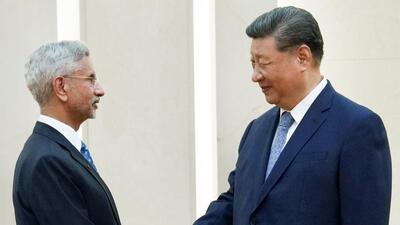 External affairs minister S Jaishankar meets China President Xi Jinping, in Beijing on Tuesday. (ANI)