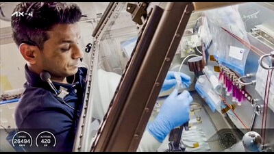 On-ground preparations for the mission will benefit significantly from the learnings the second Indian in space brings back with him, injecting critical readiness into the training of India’s future astronauts. (@NASA via PTI) On-ground preparations for the mission will benefit significantly from the learnings the second Indian in space brings back with him, injecting critical readiness into the training of India’s future astronauts. (@NASA via PTI)