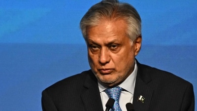Pakistan deputy PM and foreign minister Ishaq Dar is in China as part of an SCO meeting of ministers. (Peter Parks/AFP file) Pakistan deputy PM and foreign minister Ishaq Dar is in China as part of an SCO meeting of ministers. (Peter Parks/AFP file)